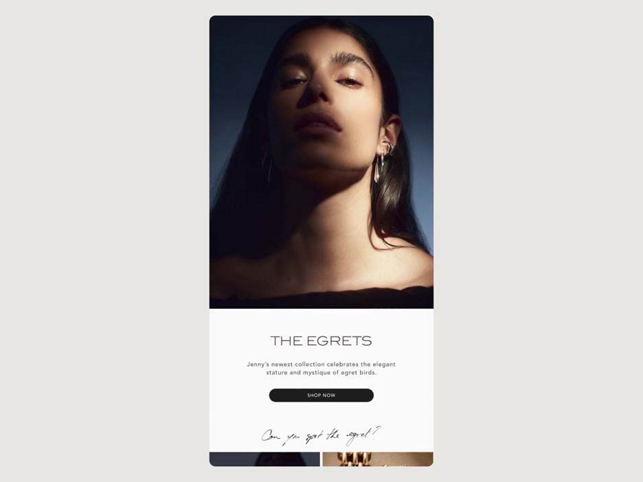 JENNY BIRD email and shopping preview